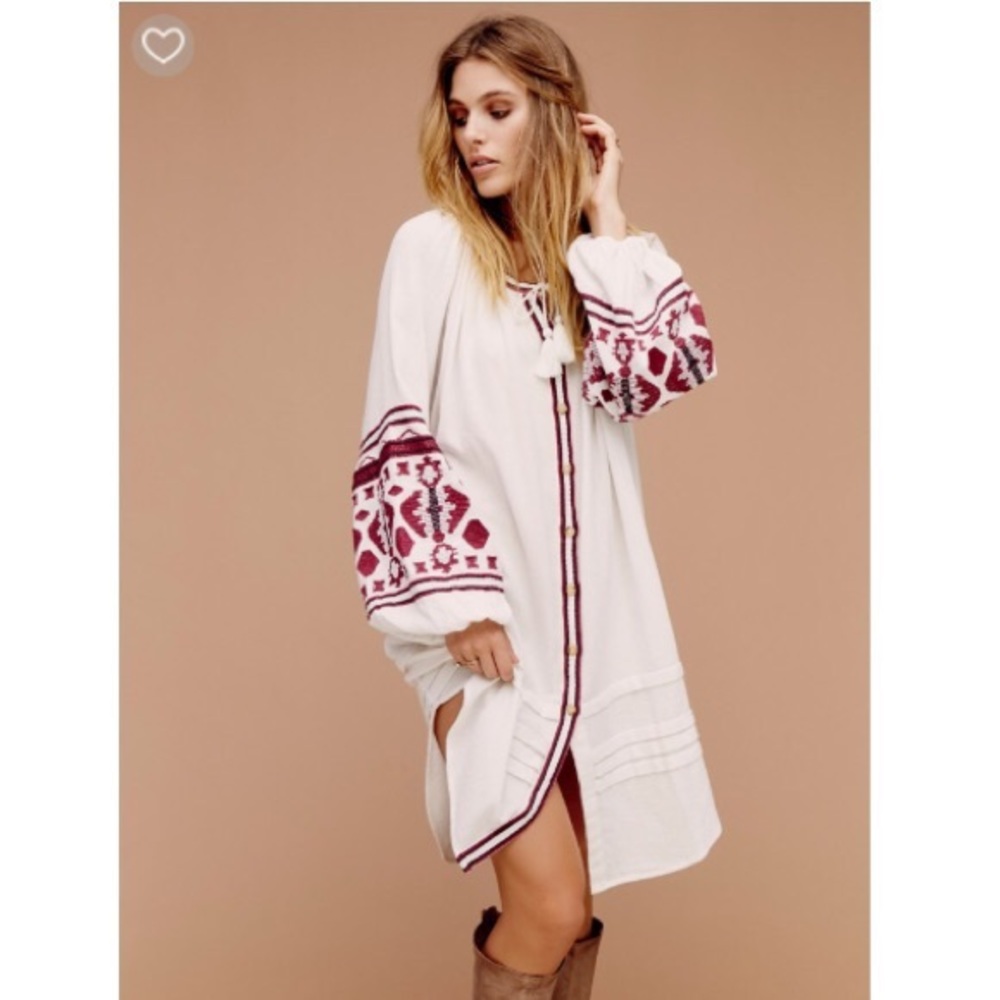 Free People In the Clear Embroidered Dress